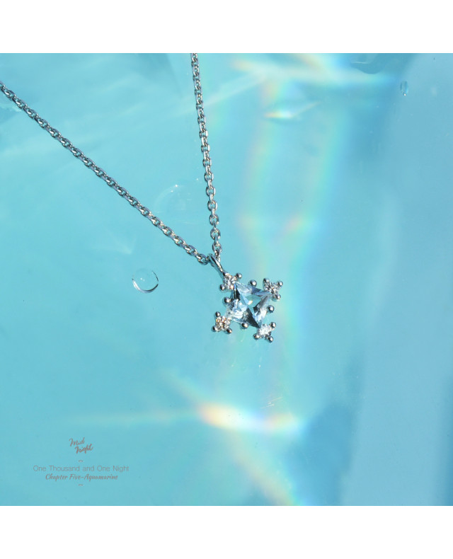 Chapter Five-Aquamarine RHO Antique Necklace