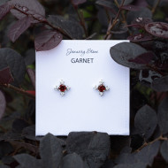 Chapter One-Garnet Classic Red Antique Earring