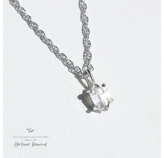Chapter Eleven-Herkimer Diamond Simple Necklace 