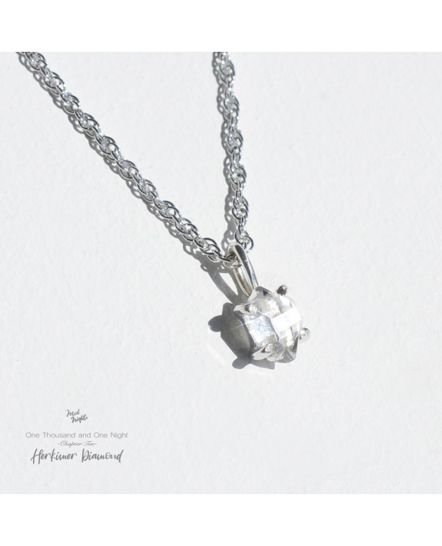 Chapter Eleven-Herkimer Diamond Simple Necklace 