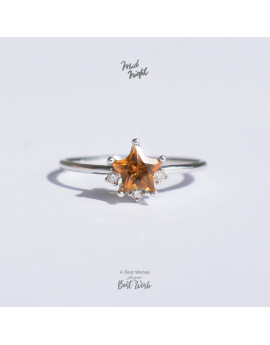 Limited Collection-Citrine Star Ring