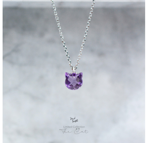 Limited Collection-The Cat Amethyst Necklace