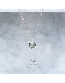 Limited Collection-The Cat Green Amethyst Necklace