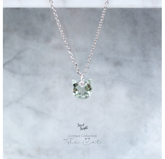 Limited Collection-The Cat Green Amethyst Necklace