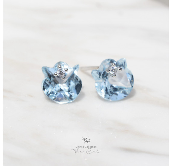Limited Collection-The Cat Topaz Earring