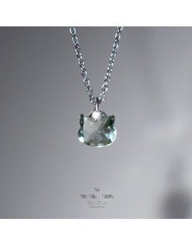 Limited Collection-Fat Cat Green Amethyst Necklace