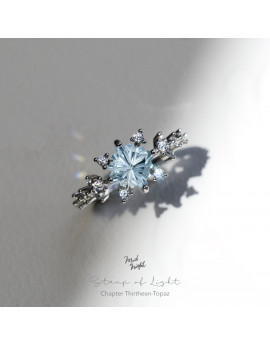 Chapter Thirteen-Blue Topaz Stamp Ring