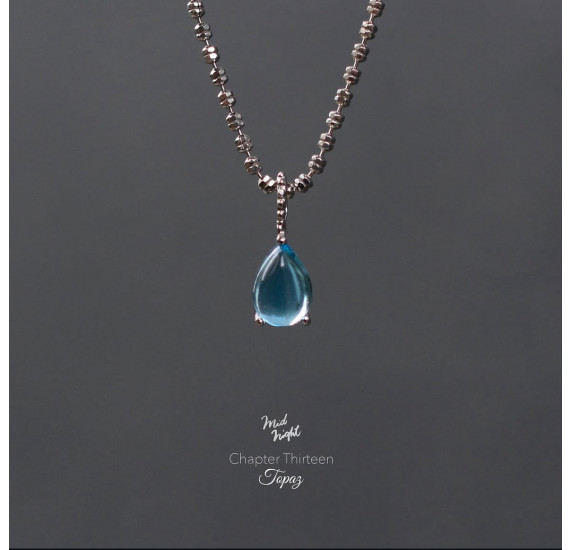 Chapter Thirteen-Swiss Blue Be Water Necklace
