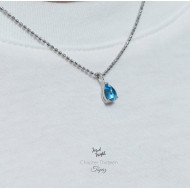 Chapter Thirteen-Swiss Blue Be Water Necklace