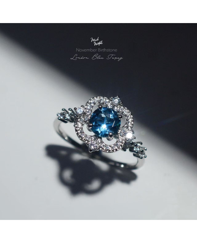 Chapter Thirteen-London Blue Topaz Brilliant Ring 