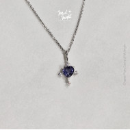 Chapter Forty-Iolite Antique Heart Necklace