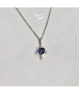 Chapter Forty-Iolite Antique Heart Necklace