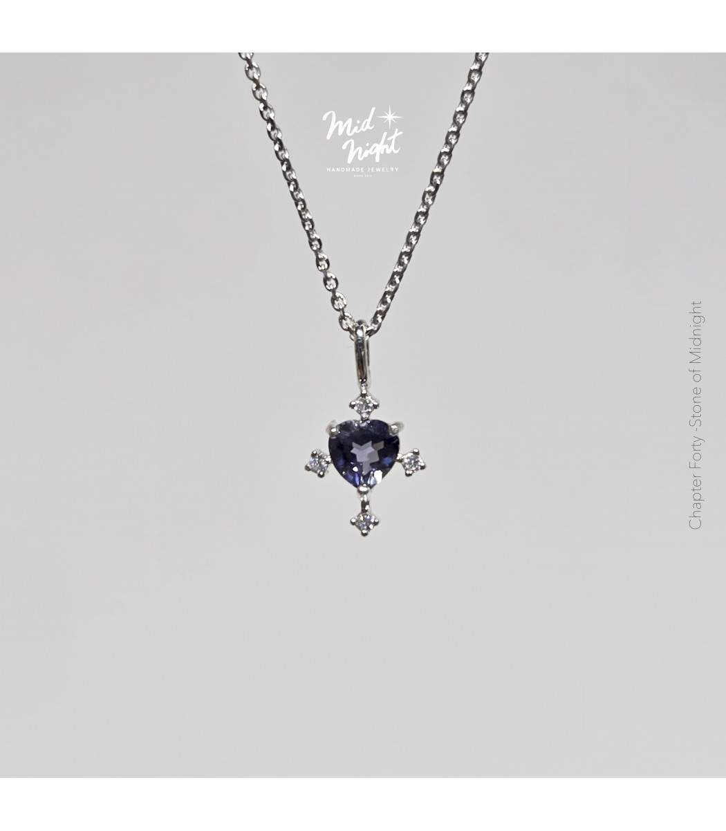 Chapter Forty-Iolite Antique Heart Necklace