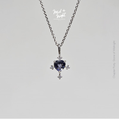 Chapter Forty-Iolite Antique Heart Necklace