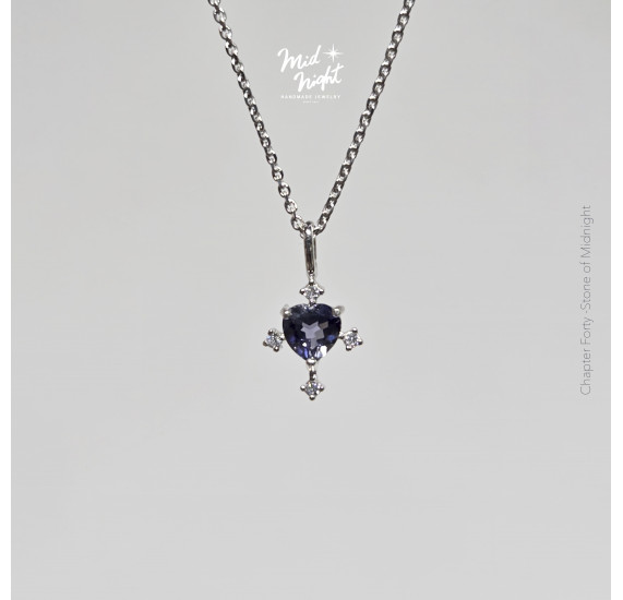 Chapter Forty-Iolite Antique Heart Necklace