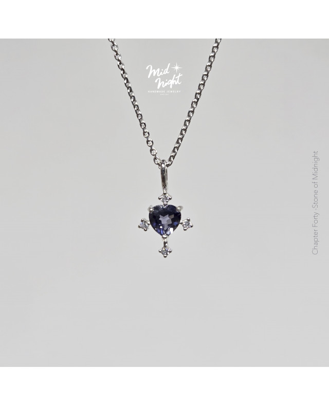 Chapter Forty-Iolite Antique Heart Necklace
