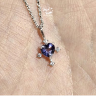 Chapter Forty-Iolite Antique Heart Necklace