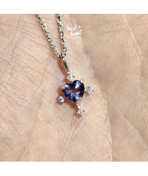 Chapter Forty-Iolite Antique Heart Necklace