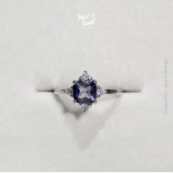 Chapter Forty-Iolite Classic Cushion Cut Ring 