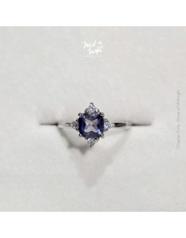 Chapter Forty-Iolite Classic Cushion Cut Ring 