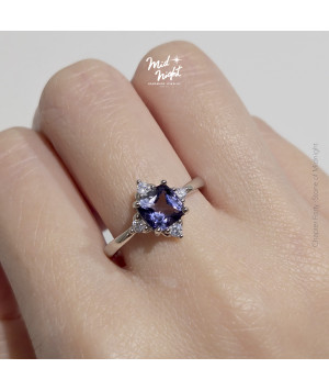 Chapter Forty-Iolite Classic Cushion Cut Ring 