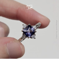 Chapter Forty-Iolite Classic Cushion Cut Ring 