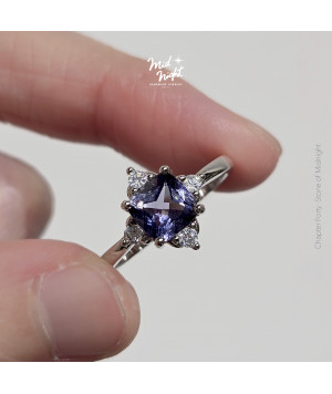 Chapter Forty-Iolite Classic Cushion Cut Ring 