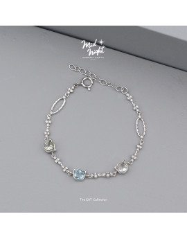 Limited Collection-Miniz Cat Color Stone Bracelet 