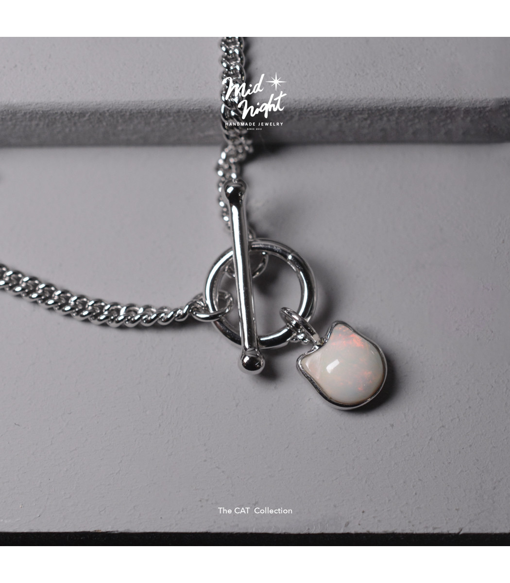 Limited Collection-Bezel Cat Opal Bracelet