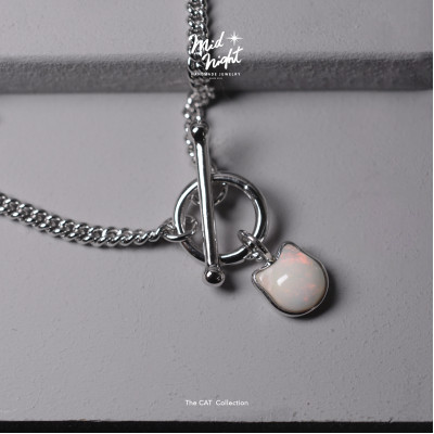 Limited Collection-Bezel Cat Opal Bracelet