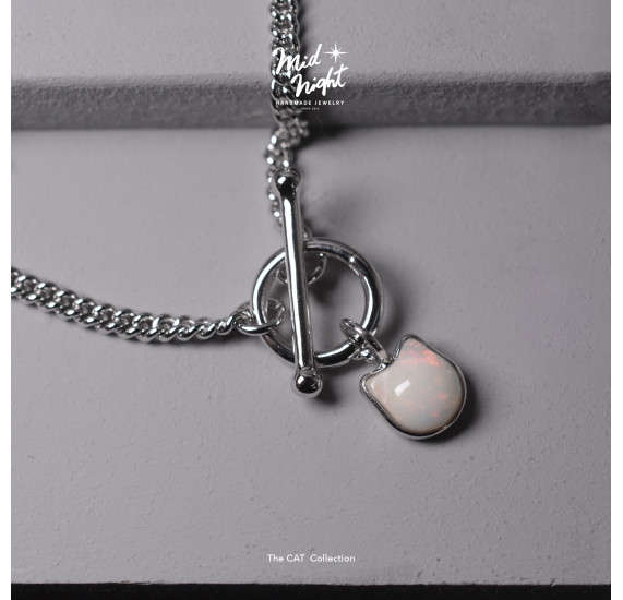 Limited Collection-Bezel Cat Opal Bracelet