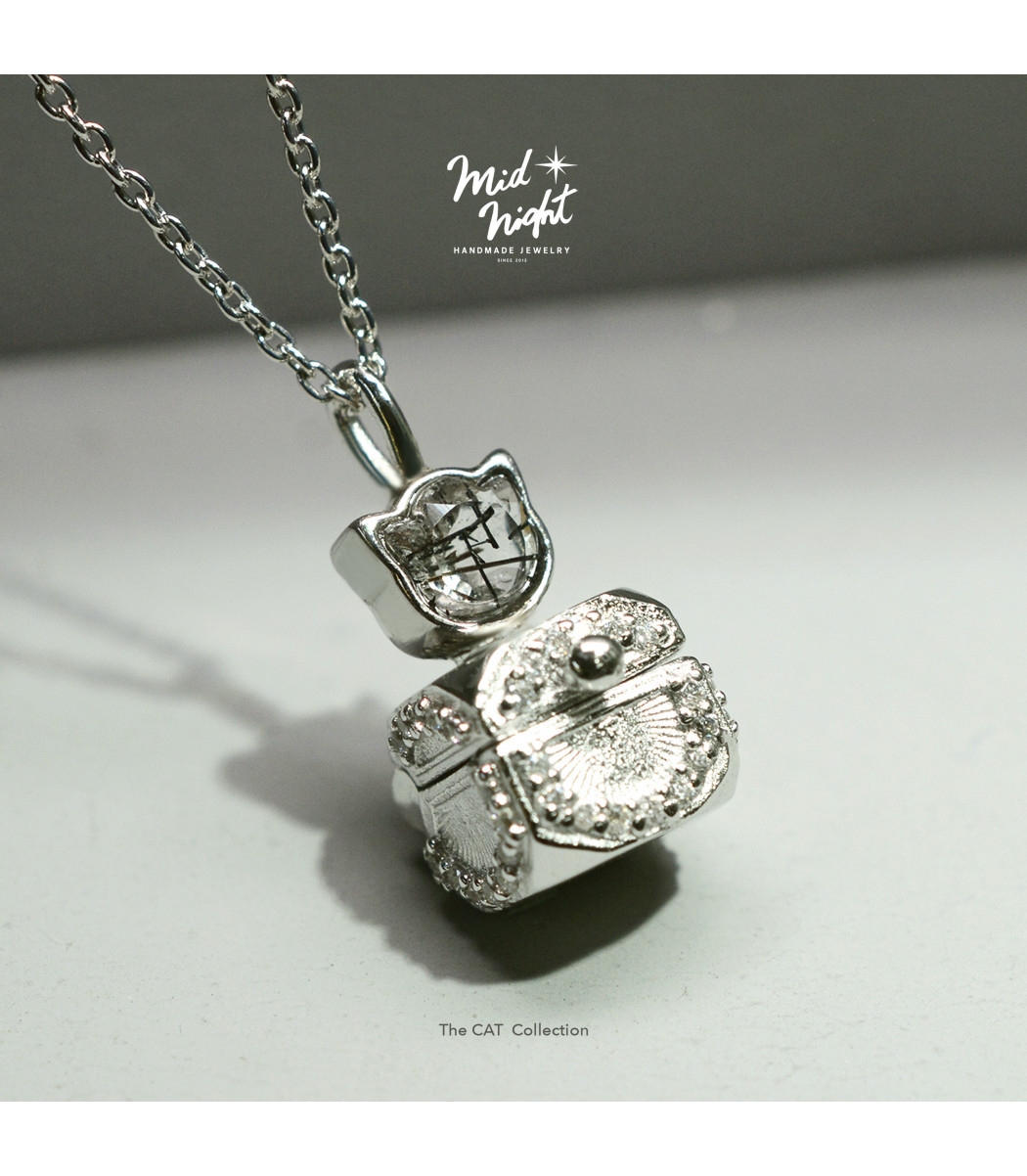 Limited Collection-Miniz Cat Treasure Box Necklace