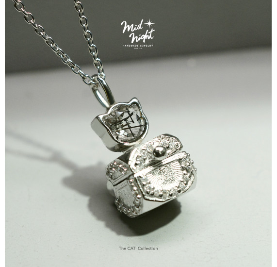 Limited Collection-Miniz Cat Treasure Box Necklace