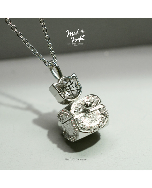Limited Collection-Miniz Cat Treasure Box Necklace