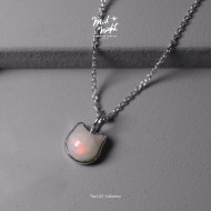 Limited Collection-Bezel Cat Opal Necklace