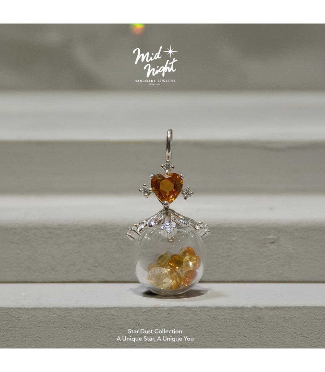 Star Dust Collection-Heart Necklace 