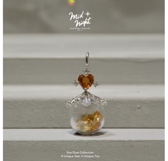 Star Dust Collection-Heart Necklace 