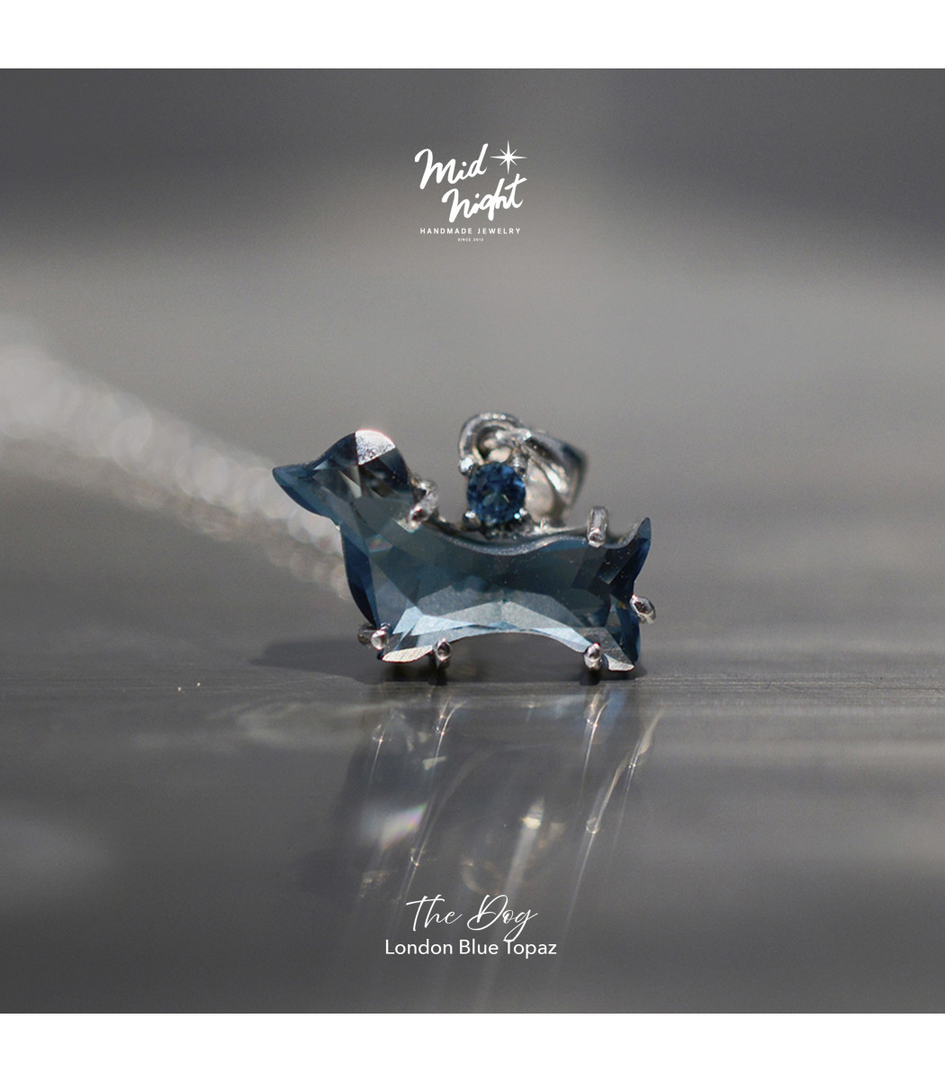 The Dog-Dachshund Topaz Necklace