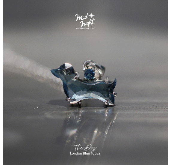 The Dog-Dachshund Topaz Necklace