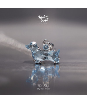 The Dog-Dachshund Topaz Necklace