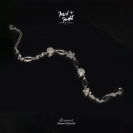 April Birthstone-Diamond Sparkle Eternity Bracelet 