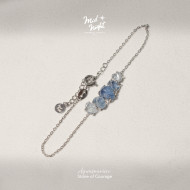 March Birthstone-Aquamarine Brave Shard Bracelet