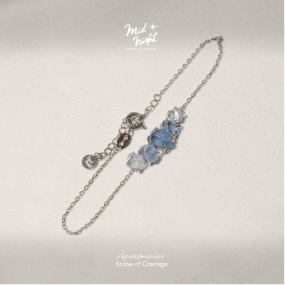 March Birthstone-Aquamarine Brave Shard Bracelet