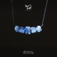 March Birthstone-Aquamarine Brave Shard Necklace