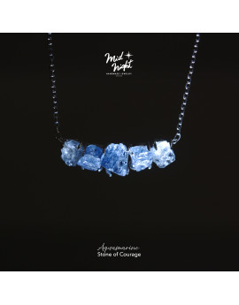 March Birthstone-Aquamarine Brave Shard Necklace March Birthstone-Aquamarine Brave Shard Necklace