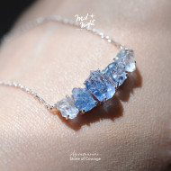 March Birthstone-Aquamarine Brave Shard Necklace