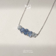March Birthstone-Aquamarine Brave Shard Necklace