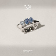 March Birthstone-Aquamarine Brave Shard Ring