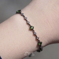 May Birthstone-Diopside Retro Lattice Bracelet May Birthstone-Diopside Retro Lattice Bracelet