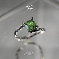 May Birthstone-Diopside Thorn Stamp Ring May Birthstone-Diopside Thorn Stamp Ring